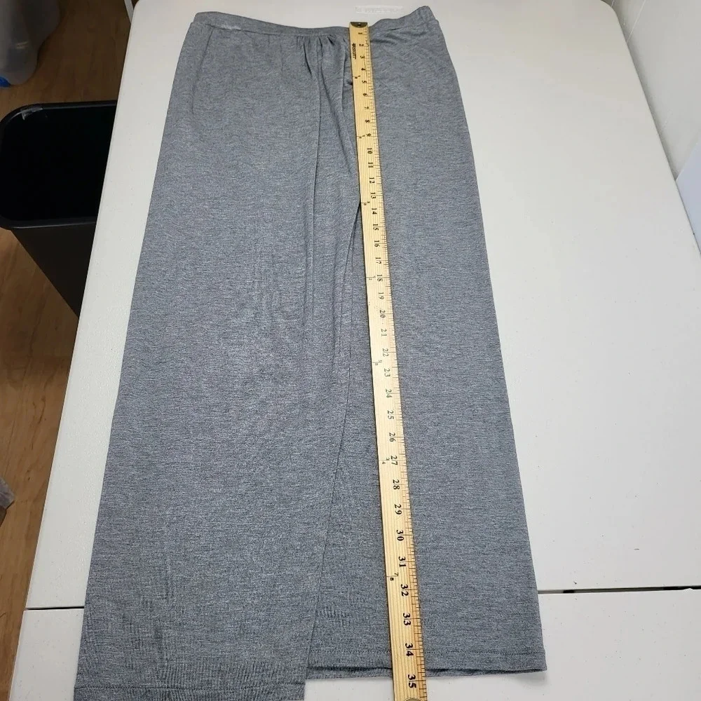 CLUB MONACO Women's Size Medium Gray Faux Wrap Modest Skirt